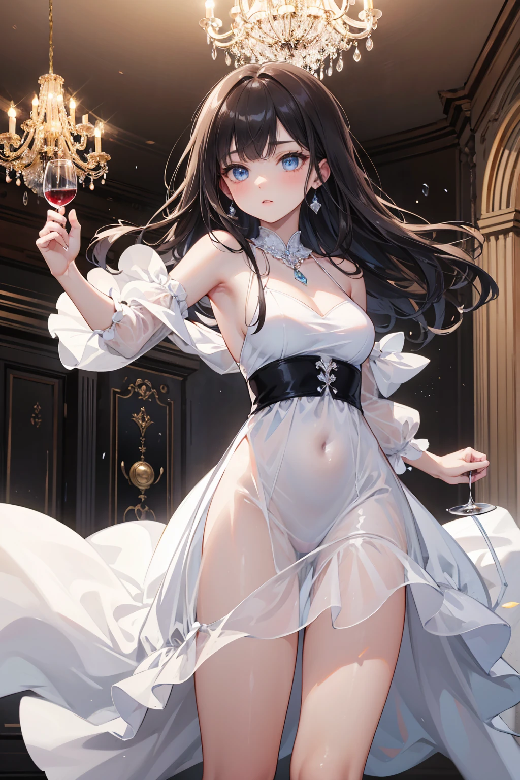 （tmasterpiece），（best qualtiy），high-heels，Filled with white mucus