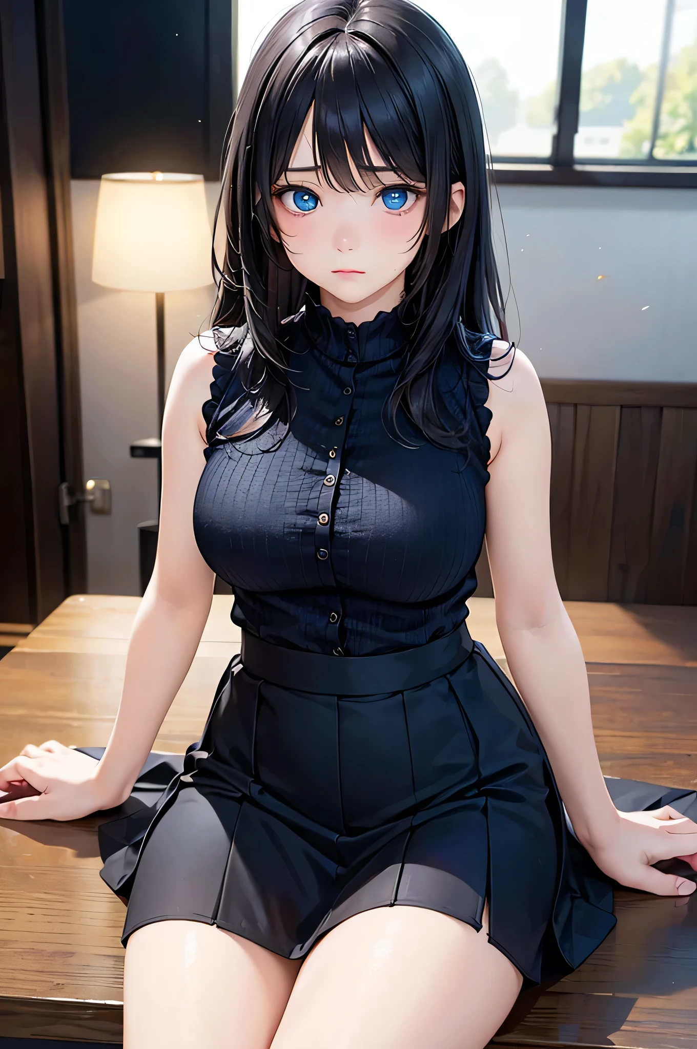 (random porn pose),(random hairstyle),(Highest image quality,(8k),ultra-realistic,best quality, high quality, high definition, high quality texture,high detail,beautiful detailed,fine detailed,extremely detailed cg,detailed texture,a realistic representation of the face,masterpiece,Sense of presence),sweater,tight mini skirt,stockings,Engineer boot
