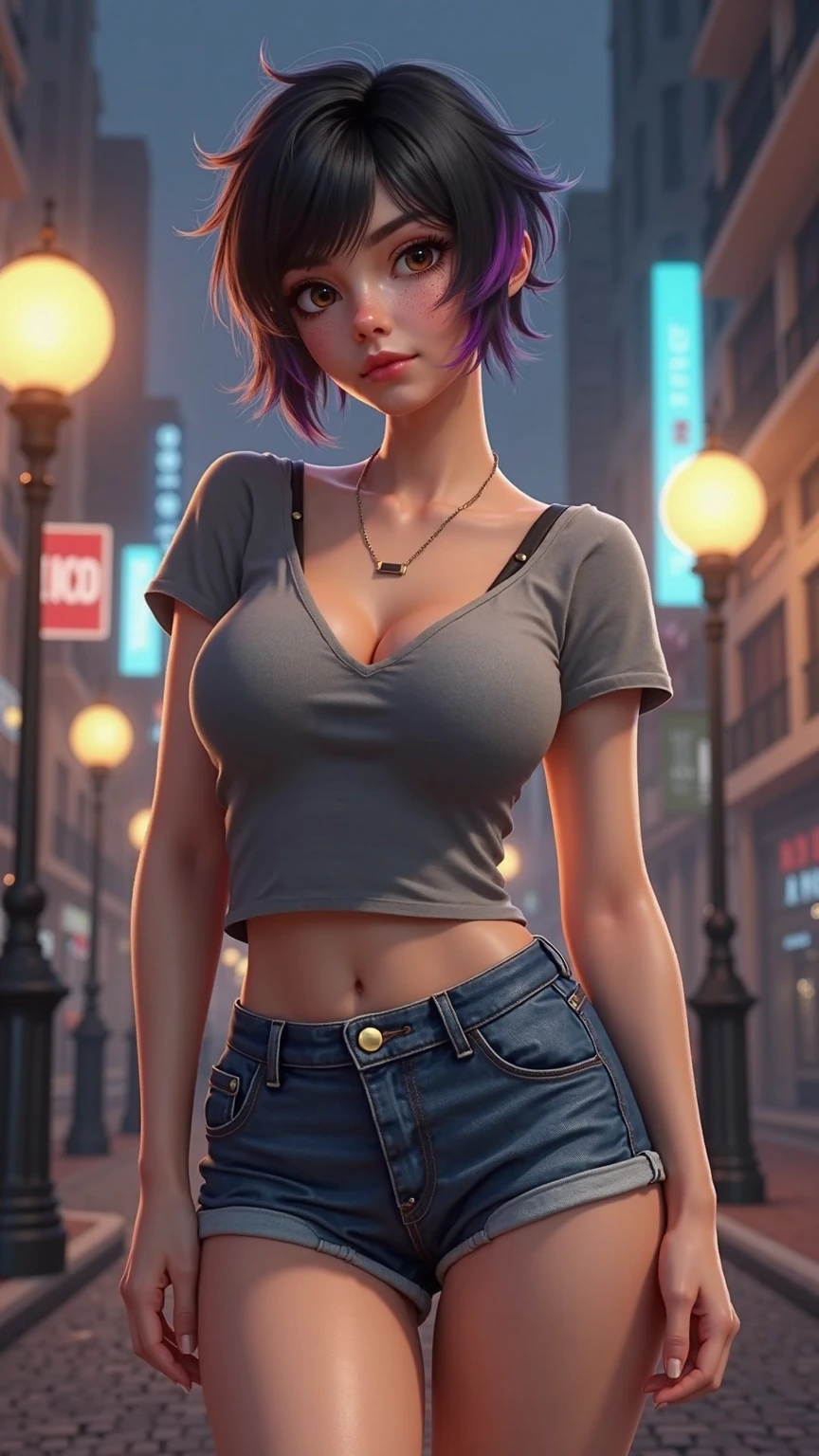 portrait lone (Kim Kardashian) as (buruma_brief_older Buruma_DBZ_Buu)1.4, (cleavage large_breasts, stylish long haircut, crop-top, Jeanpan, pantyhose)1.2 (dressed as night club dancer )1.2, training to dance, front view, (high detailed skin:1.2)(realistic pupils,realistic iris:1), 8k, aqua_hair, studio lights, glowing colors, glowing skin, pastel color, colorful, many different colors, (red:1.3, green:1.1, blue:1.2)