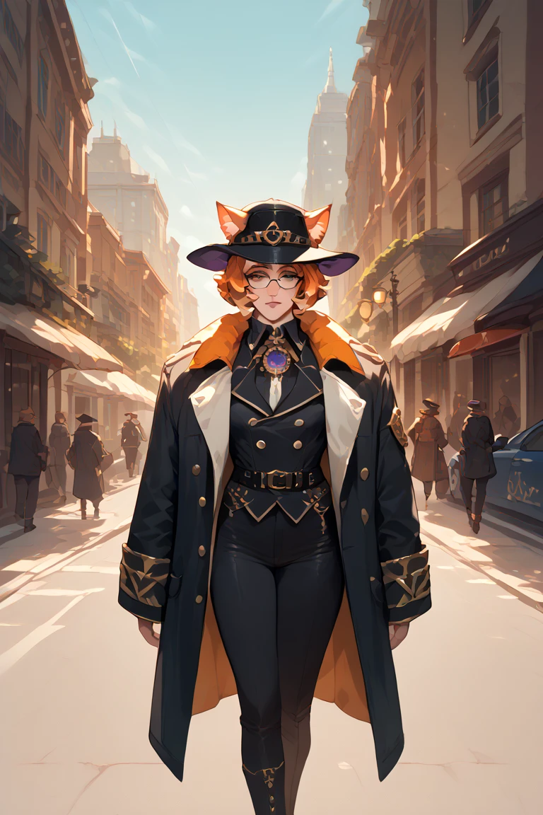 (((Great tit))), by bebebebebe, by lostgoose, by goonie-san, solo, female, standing, ((snout, hair, hair, avian, bird)), detailed eyes, german city, open mouth, smiling, happy, ((designer clothes, prada, cleavage)), turtleneck