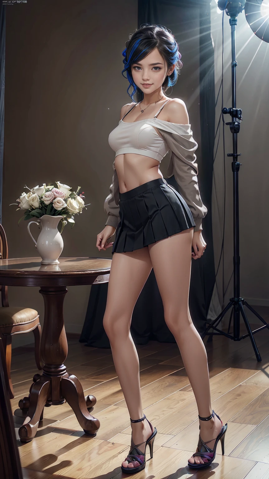 1 girl, ((underwear, underwear, thong, skirt up, skirt up, view from below, under skirt, Sexy, disciple)), (8k ultra high definition:1.2), Detailed face, perfect face, masterpiece, fine hair, detailed body, Delicate skin, Detailed hands, Detailed hands指,