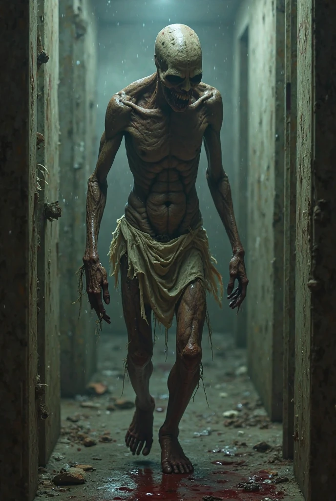 an extremely thin and ugly man
