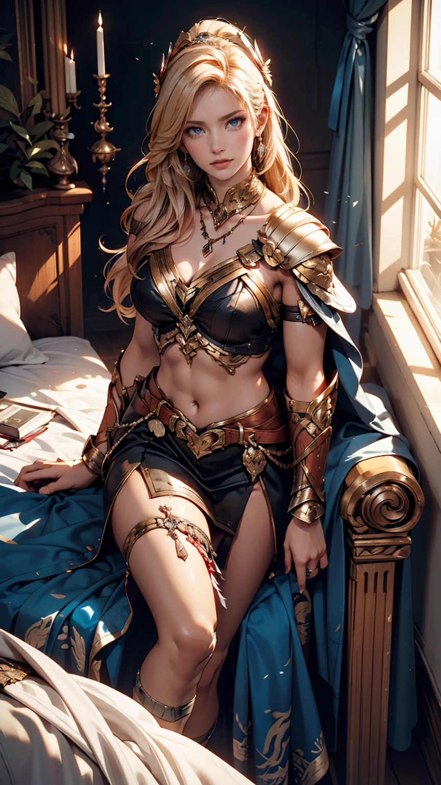 A MILF Queen,facing to audience, (masterpiece), (best quality), (ultra-detailed), line drawing, skindentation, (high resolution), cowboy shot, blindfold, blinfolded eyes, female big breast, full body, fetal positon on bed (shackles on legs and arms inside bed), (high quality, best rendering), (8k), sharp focus, highres, 1girl, drow, colored skin, dark elf, pointy ears, (high quality:1.2), (high detail:1.2), (masterpiece:1.2), (extremely detailed:1.2)