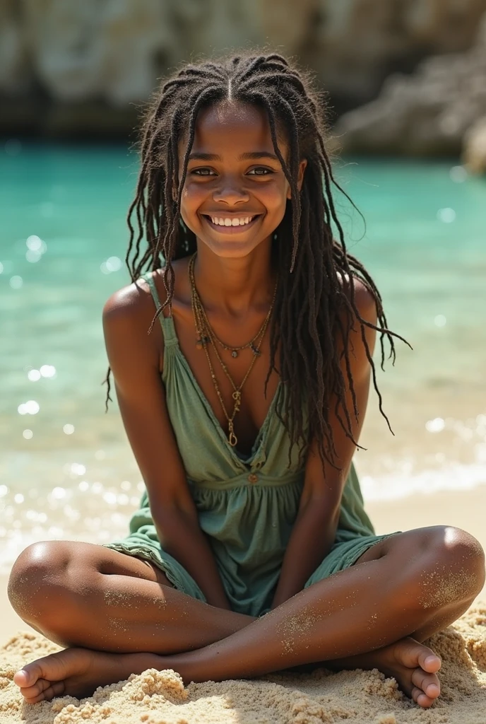 uma mulher rindo, playing in the garden with four happy white children. dados de mulher: obra de arte, garota linda, maximum quality, high resolution (Realisticidade: 1.4), cinematic lighting, mulher bonita africana, super linda, pele bonita, a splendid, corpo voltado para frente, (Um hiper-realista), (high resolution), (8k), (altamente detalhado), (olhos lindamente detalhados), (ultra-desviador), rosto detalhado, Bright lighting, professional lighting, Messy hair, cabelo dreadlock, cabelo castanho, 28 anos, alto, Yoga, mystic does