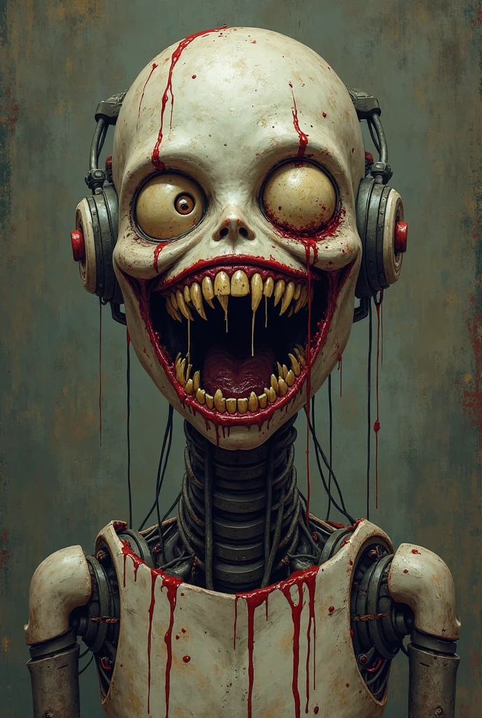 a woman with headphones and a yellow mask on her face and headphones on her head, with a yellow painted face, David Firth, promotional image, cyberpunk art, neo-expressionism, masterpiece, an extremely delicate and beautiful, extremely detailed, CG,unity,8k wallpaper, Amazing, finely detail, masterpiece, best quality,official art,extremely detailed CG unity 8k wallpaper,absurdres, incredibly absurdres, huge filesize , ultra-detailed, highres, extremely detailed,beautiful detailed girl, extremely detailed eyes and face, beautiful detailed eyes,light on face, <lora:add_detail:1> <lora:FILM_PHOTOGRAPHY_STYLE:1>