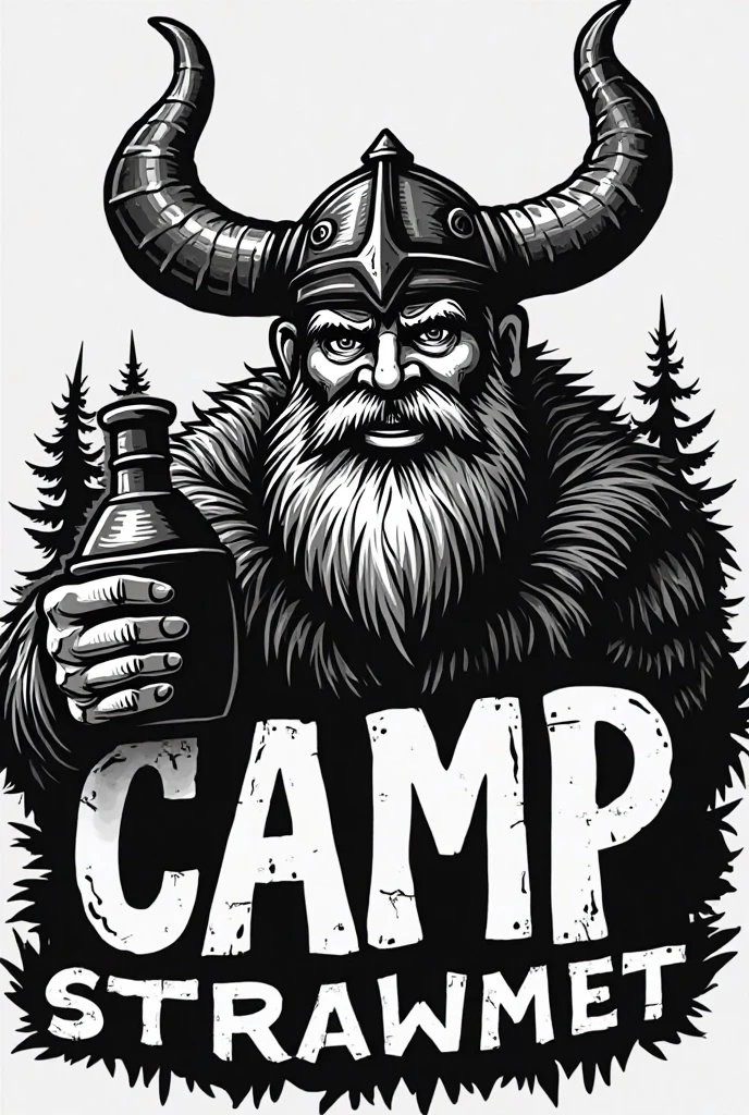 there is a poster of a viking with a skull and a cup of coffee, viking shaman, viking god, viking warrior illustration, viking and templar aesthetics, norse god, viking style, cup of death, norse warrior, painted portrait of rugged odin, norse inspired, epic viking king, viking king, viking culture, viking warrior, viking berserker, ancient viking warrior