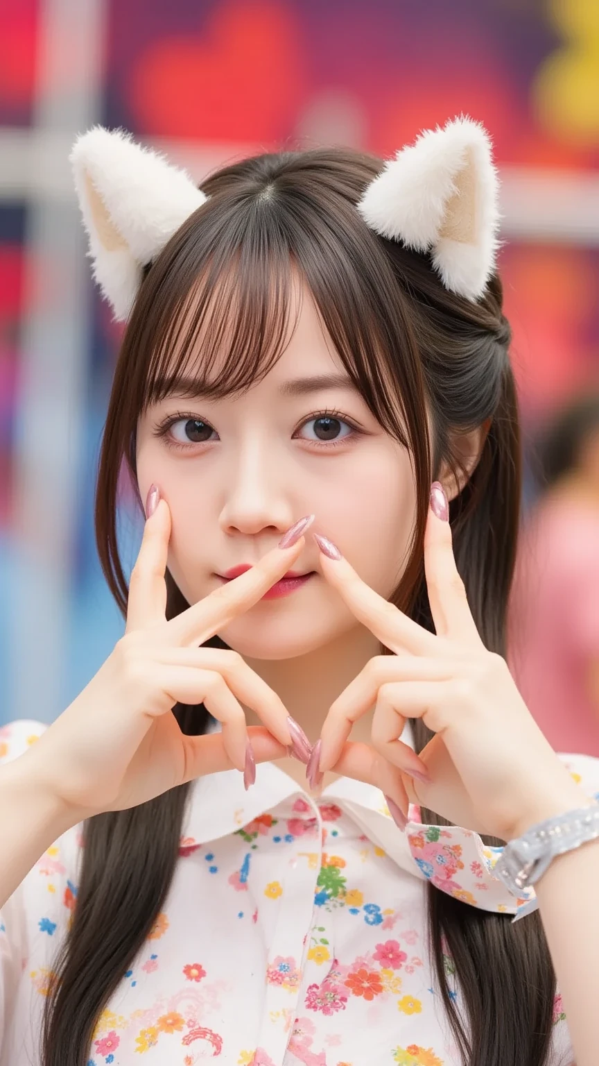  Looking straight ahead and smiling, Holding a large white snake in both hands, Ultra HD、128ｋ、Masterpiece、A kindergarten girl、 clavicle, RAW Photo、Big-eyed girl in red、Long face, Professional Lighting、Japanese anime style,