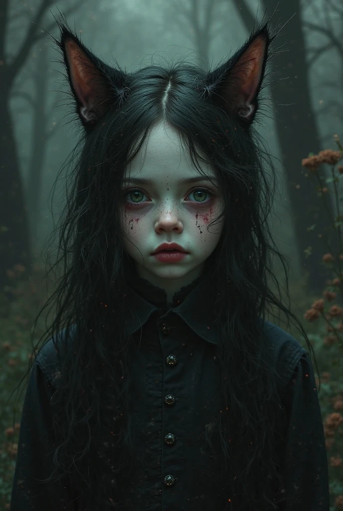 evil in a scary scenary