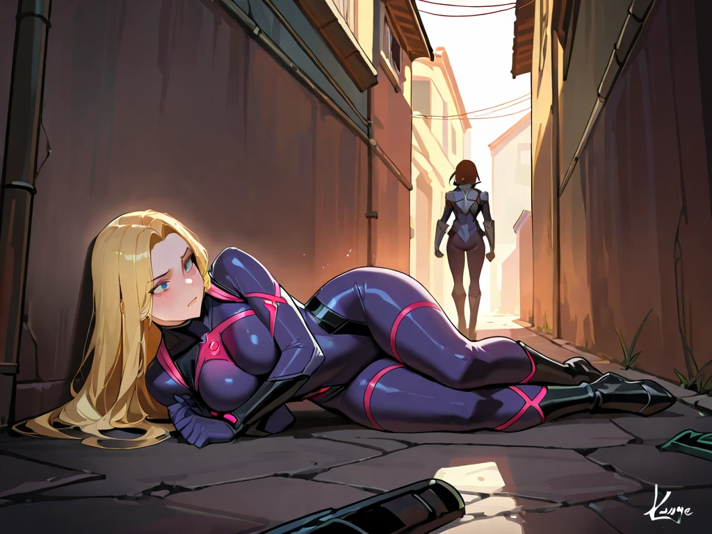 1 female,Browsing Caution, ((stand up and salute)),(((Black latex tight bodysuit))), kitagawa marin, One Girl, blonde, Long Hair, Multicolored Hair, (Red eyes),clavicle,Absurd, Hollow Eyes, ((big 1.8)),((Hypnosis,Mind control,Expressionless, Emotion Control Device)), ((Eyes Wide Open)),(The pupils constrict,Glowing purple eyes,Hollow Eyes),(indoor,Nightclub),Full body image, brainwashing,Hollow Eyes), (Highest quality、4K、8K、High resolution、Must have:1.2)、Very detailed、(reality、reality、reality:1.37)、Ticker、Hyper HD、Studio Lighting、Ultra-precise Paint、Sharp focus、Physically Based Rendering、Very detailed、Professional specifications、Vibrancy and color、Blurred、Sports portrait、landscape、Horror Style、Anime Big 、sf、photograph、Concept Artist、Five Fingers, Perfect body, {{{masterpiece}}}, {{{Highest quality}}}, {{Very detailed}}, {shape}, {{Very delicate and beautiful}},Improved cost performance、All Roles、Canon 5D MK4でphotograph、photograph,