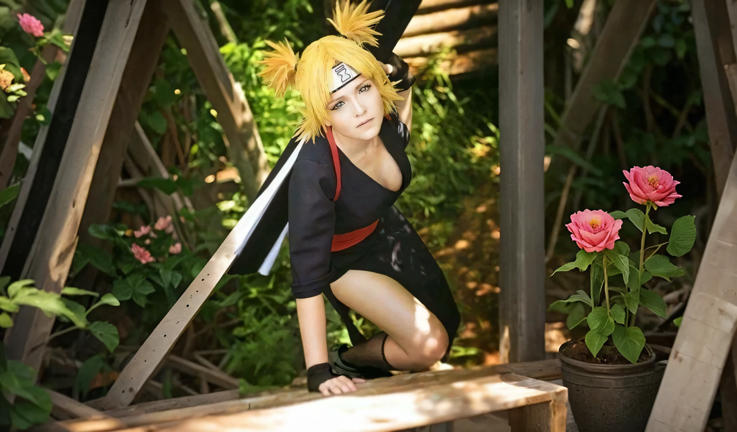 Naruto transforms into a girl