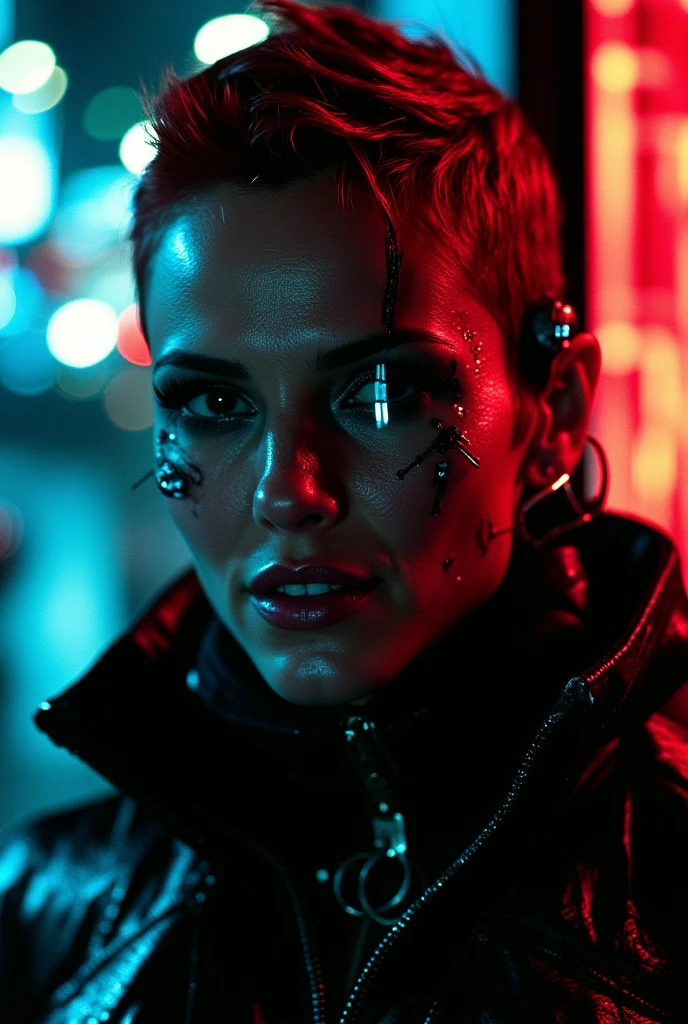 hyper realistic and highly detailed, an otherworldly horror female creature, half body portrait, cinematic, movie still, captured in the style of Sony Alpha A7 III camera, working at American diner