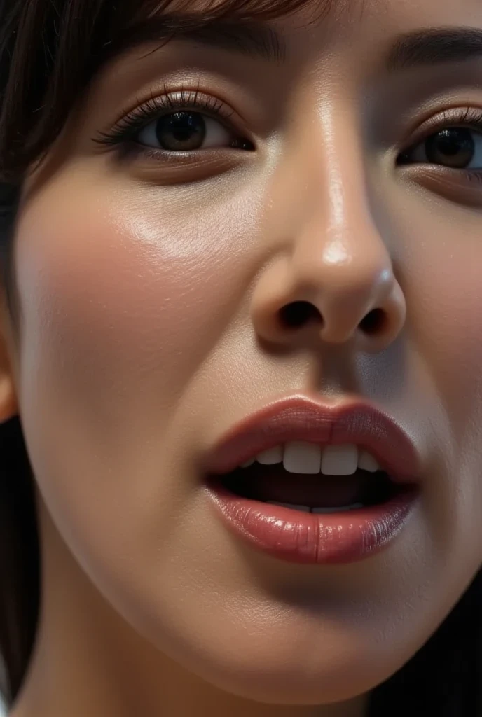 masutepiece,award - winning photo, Extremely detailed, edgOrgasm, Woman with mouth open and eyes closed , Skin shiny with sweat、Face Focus、Illumination that emphasizes shiny sweat{{{Spread }}}, A dark-haired、NSFW、