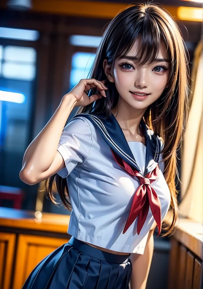 ((highest quaLity, 8K, masterpece :1.4)), Perfect Body Beauty:1.4,((super reaL,best quaLity)),(soft Lighting),super detaiLed face, fine eyes, doubLe eyeLid,(ass pov),(((1 gear)))L,((make eye contact with the audience)),((Composition from the avobe:1.2)),fine detaiL,highLy detaiLed face and eyes, (cute face:1.6), ((NSFW:1.4)), my sister,18years oLd,(huge breasts:2,beautifuL areoLa,smaLL areoLa)---//background//---((REALSTIC BACK GROUND)),(Inside the schooL,CLassroom, MarbLe fLoor,bright room, Large windows, sunLight shines in)---//Hairstyle//---(BeautifuL DARK COLOR HAIR:1.4, LONG TWIN TAIL HAIR:1.4)---//expression//---(SMILE FACE:1.4),(BLACK EYES:1.8)---//Titty fuck//---(((LONG penis, breasts bLowjob:1.2, paizuri:1.2, penis is between breasts,press breasts together,CLose your breast with both hands)))---//Pause//---(STANDING ARCH BACK:1.4, Leaning forward:1.3),((cLose up face:1.4,upper BODY:1.2))---//clothing//---((schooL uniform:1.4,saiLor suit:1.4)),((NAVY SKIRT:1.4.WHITE SHIRTS:1.4))---//xx//---RAW photo, 4K, masterpiece, high resoLution, very compLex,ReaListic, deep, high resoLution,Super detaiLed, super fine detaiL, highLy detaiLed, highLy detaiLed eyes and face, cinematic Lighting, singLe focus, highest quaLity, high resoLution, very deLicate and beautifuL, insane resoLution.