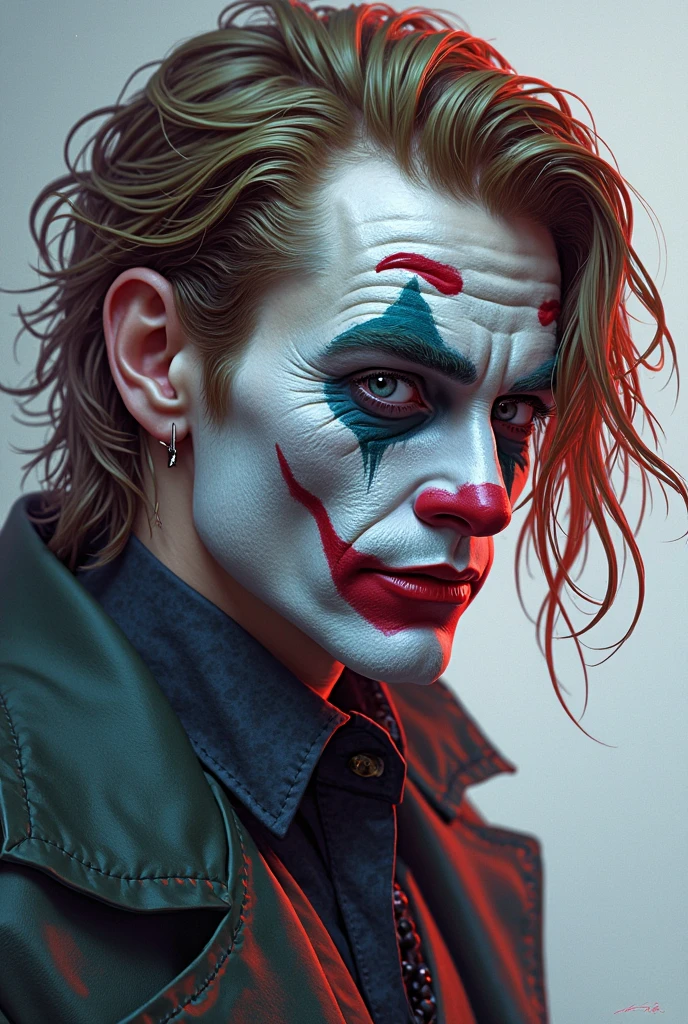 official art, unity 8k wallpaper, ultra detailed, beautiful and aesthetic, masterpiece, best quality, photorealistic, in the wood, dark theme <lora:lowra_v10:0.5> joker