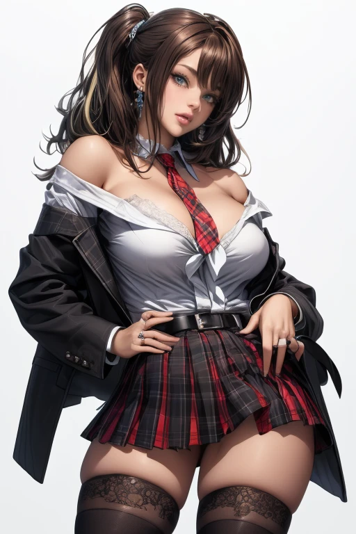 (best quality,4k,8k,highres,masterpiece:1.2),ultra-detailed,(realistic,photorealistic,photo-realistic:1.37),portraits,schoolgirl outfit,blue high cut coat,blue mini skirt,white shirt,perky breasts,beautiful detailed eyes,beautiful detailed lips,shy girl,blushing,thick thighs,bent over desk,classroom lighting,realistic lighting