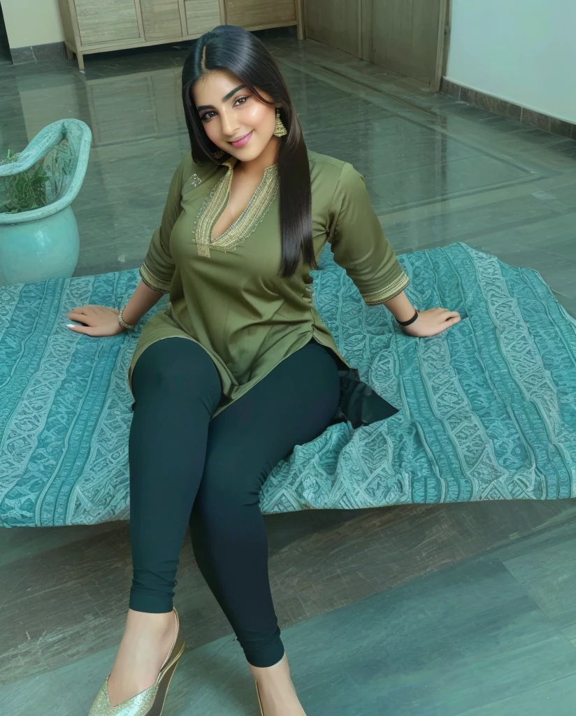 A beautiful Pakistani girl wearing shalwar qameez 