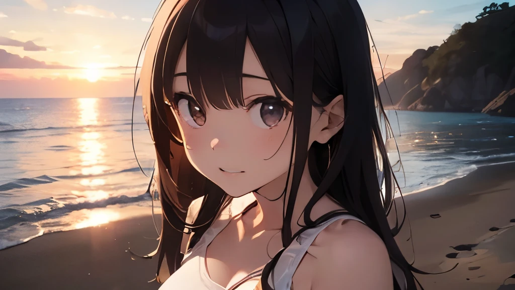 high resolution,
one beautiful young woman,
(soft saturation:1.3), (fair skin:1.2),
(ultra-detailed background, detailed background), bokeh,
BREAK
smiling girl portrait.,
When viewed from the front, the composition is symmetrical,
looking straight at you with serious eyes,
BREAK
swimsuit, colorful bikini, medium breasts,
outdoors, sea surface, sky, sunshine,summer beach, sandy beach,
strong light, front lighting,
(age:1.3), (cowboy shot:1.2),
BREAK
angle from the front,
looking at viewer,
dynamic pose,
sitting on the beach
わかめ、わかめ、わかめ、わかめ、わかめ、わかめ、わかめ、