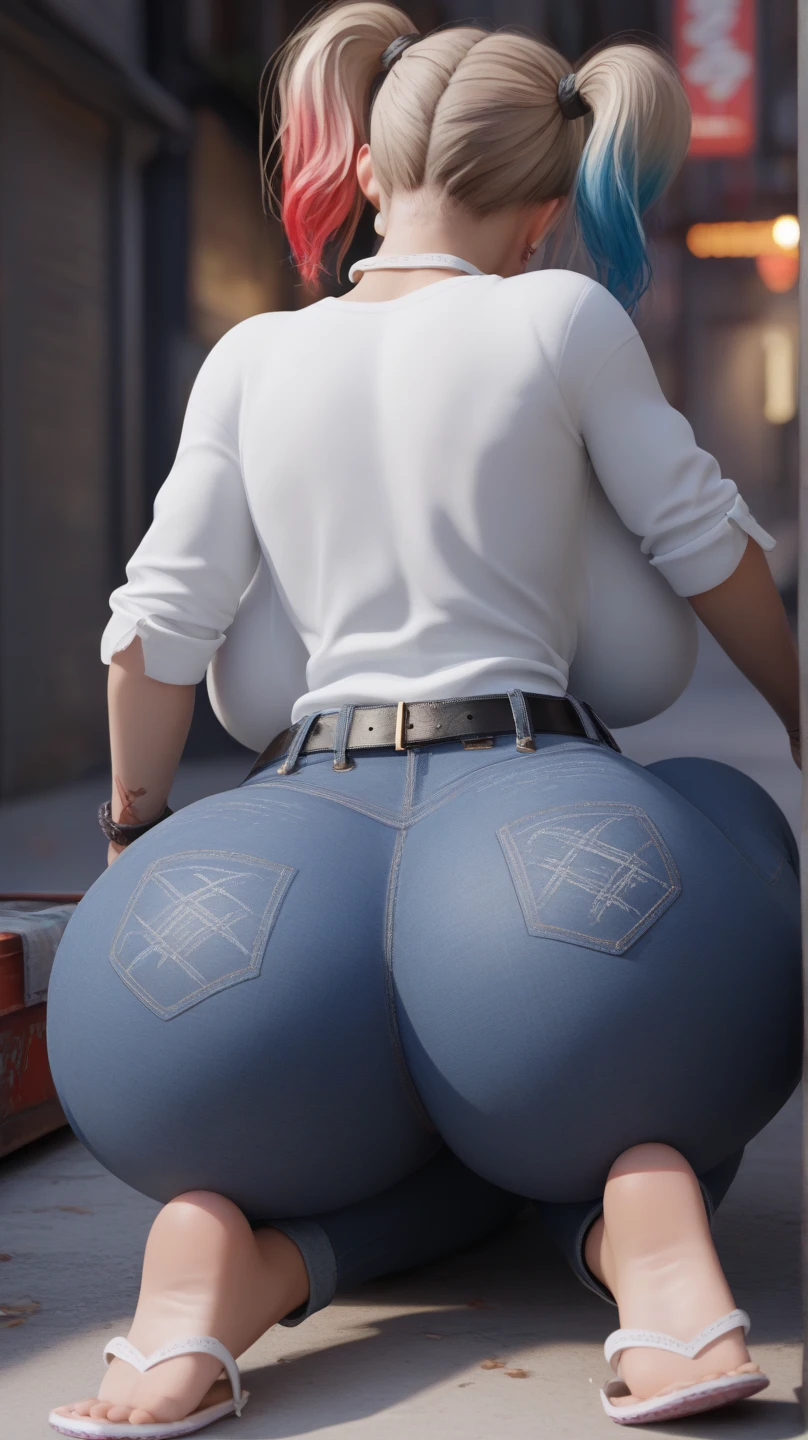 Butt、pants、From below