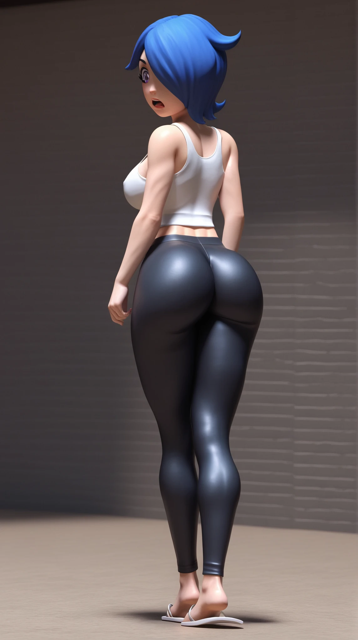 Hot girl in tight pants