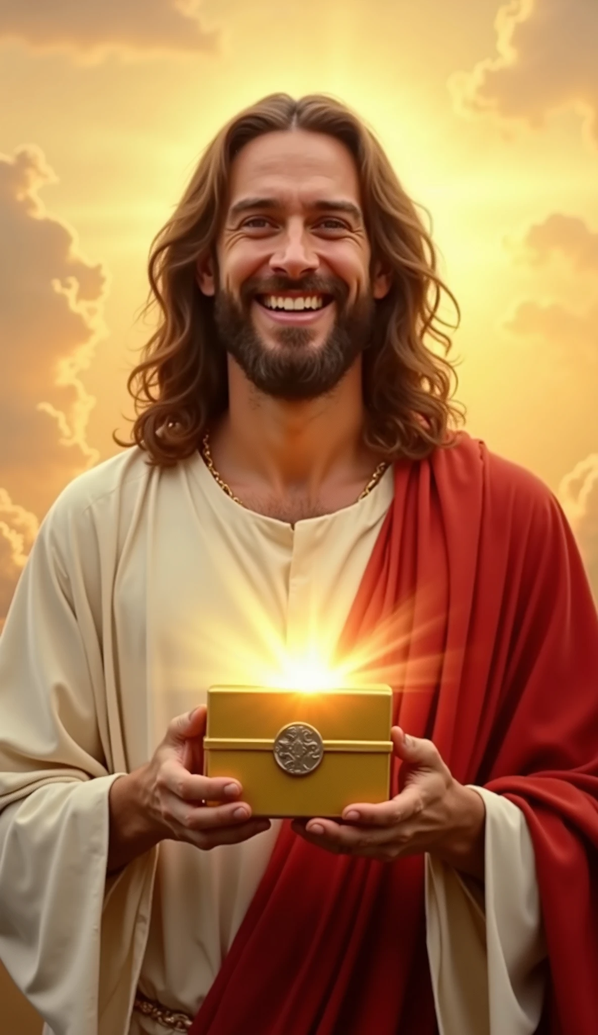 Jesus Christ with signs saying happy 146th birthday primary