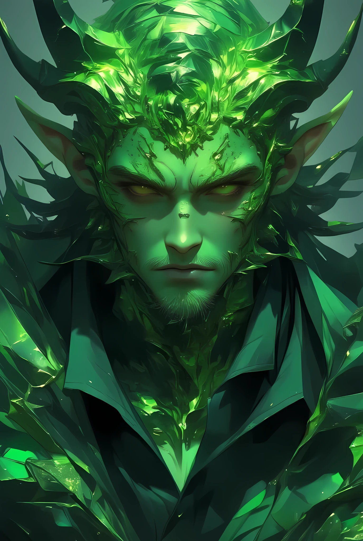 score_9, score_8_up, score_7_up, Score_9, score_8_up, score_7_up, (((intricate design))) (((professional))) (((clear focus))) (((32k UHD Resolution))) (((photorealistic))) (((hyper-detail))) (((masterpiece))) ultra-realistic, expressive eyes, perfect face, Unreal Engine Rendering, Global illumination, beautiful landscapes, epic landscapes, mesmerizing eyes, perfectly detailed anatomy, low contrast, (((Volumetric lighting))) (((cinematic lighting))) (((1Male))) (((muscular))) (((bodybuilder))) there is a sexy mature man with green paint on his body, green colored skin, gay, green skin! (((green colored skin!!))), (((green skin))) (((green-skinned))), ((green skin with scales)), ((green skin)), (((greenish skin))) plantation on the male body, fluorescent green skin, (((radiant orange eyes))) (((a powerful nature deity))), elf ears, hot reptile muscular humanoid man, scales, muscular green body,