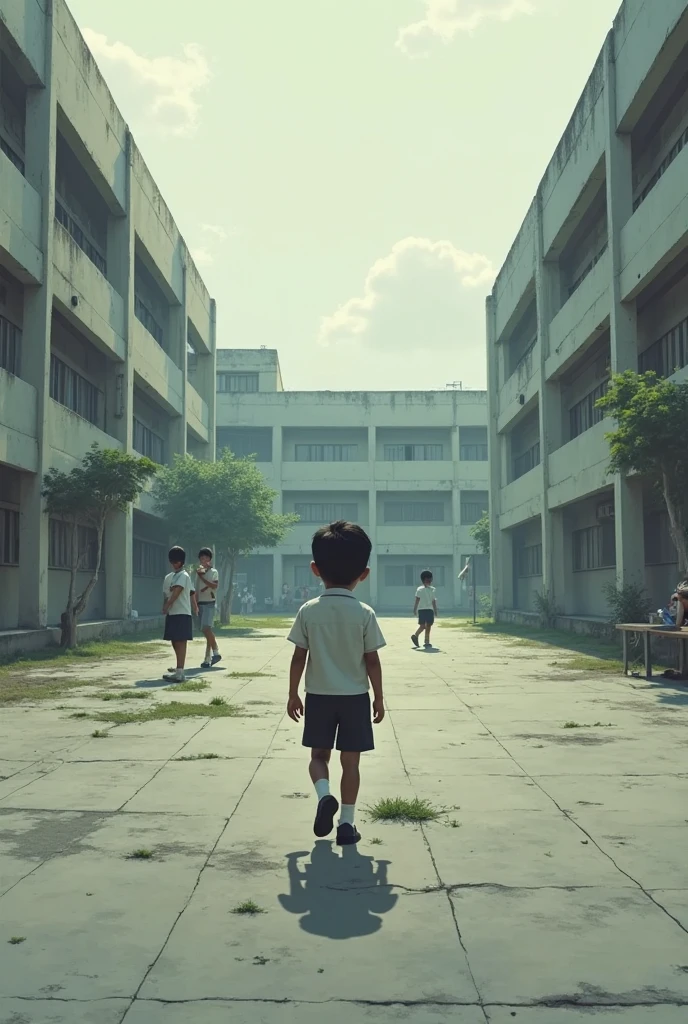sad autistic (school yard)