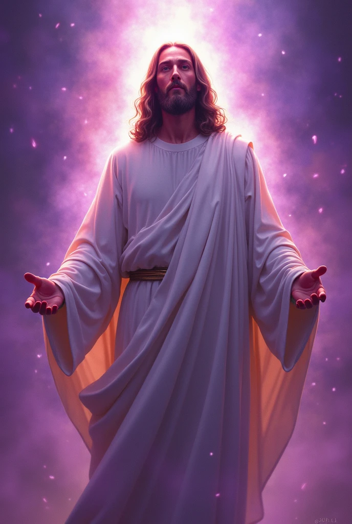 Jesus aura talk, violet inner light