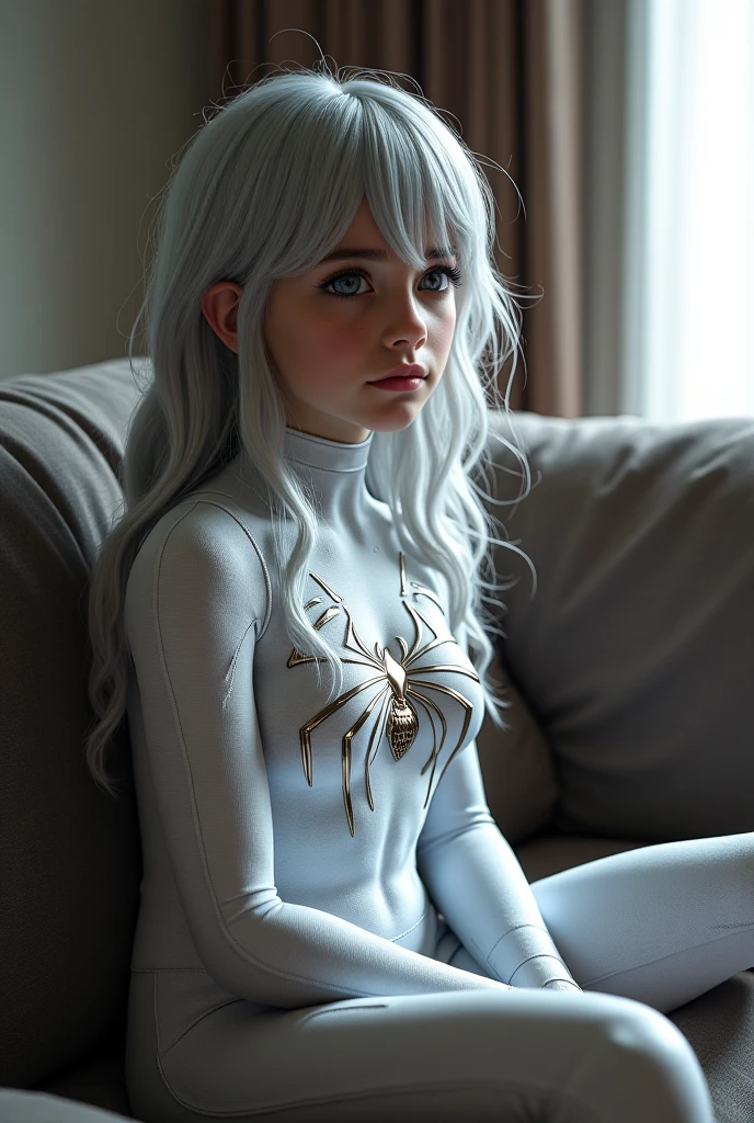 a girl trapped in the cobweb