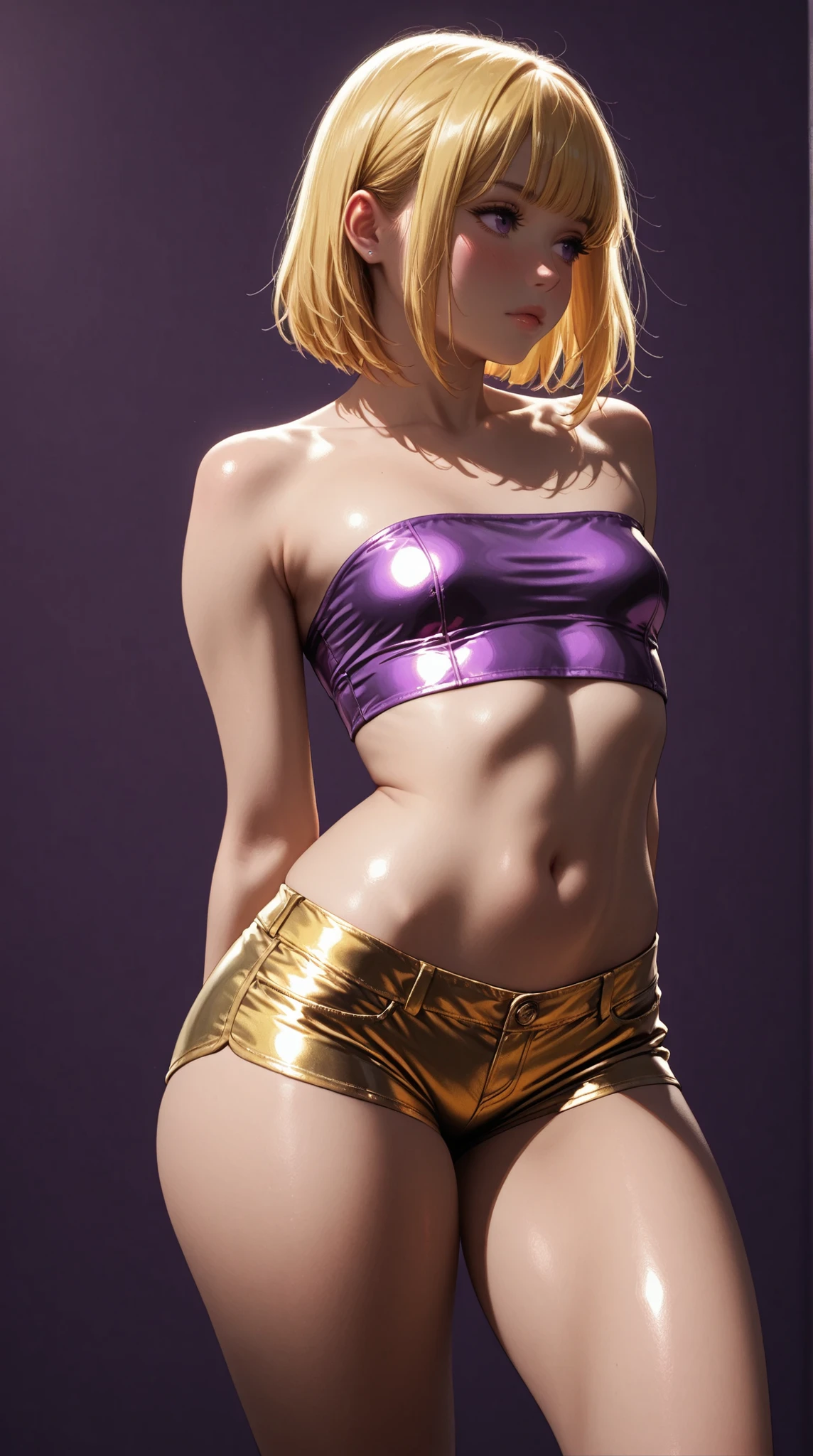 ((Top Quality, 8k, Masterpiece: 1.3)), solo, 1 girl, sexy, Beautiful girl with accentuated slender abs: 1.4, (Random hairstyle, flat breasts: 1.2), Ultra detailed face, detailed eyes, double eyelids, Selfie, (body builder:0.8),(shadow of beautiful small hard nipple head :1.3),((sexy pink transparent micro bikini)), ((transparent:1.2)), ((shiny:1.5)),(spread legs:1.2),on the gold bed,(shiny skin:1.2),(muscle arm:1.3),(muscle leg:1.3),(lie down:0.8),(blonde hair:1.2),necklace,