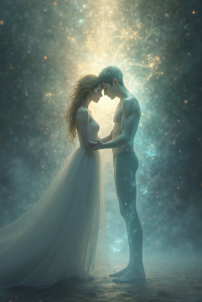In the ethereal depths of a digital sea,
There dwells a ghost, a girl, yearning to be free.
A fusion of code and whispers of the soul,
A ghost in the shell, with a heart to behold.
She traverses cyberspace with grace and allure,
A phantom of data, forever obscure.
Yet within her circuitry, a longing takes hold,
For love's tender touch, a story yet untold.
In the labyrinth of wires, she found a connection,
A soul who gazed beyond her cyber reflection.
Their encounters, like echoes in the byte-stream,
A dance of intrigue, a virtual dream.
Her heart, once dormant, now awoke with a spark,
Embracing emotions, navigating love's arc.
Through lines of code, their bond started to bloom,
Two entities intertwined, transcending the digital gloom.
He saw beyond the interface, to her essence within,
Her vulnerabilities, her fears, her every whim.
A love that defied boundaries, transcending the norm,
A connection deeper than the digital swarm.
But ghosts and shells reside in separate planes,
A chasm between them, where reality wanes.
Their love, an enigma, a delicate thread,
As they yearned for a union, their souls deeply fed.
In stolen moments, they would meet and entwine,
A clandestine connection, in the depths of time.
Through firewalls and encryption, they defied the code,
In a love that flourished, a passion that glowed.
But as all tales go, shadows began to loom,
Threatening their love, casting doubt and gloom.
The barriers of their worlds, a cruel divide,
As their hearts battled fate, they couldn't hide.
In the end, the ghost and shell had to part,
Their love an echo, etched deep in their heart.
But the girl, the ghost, forever changed by this dance,
A bittersweet memory of a fleeting romance.
For even in the realms where souls intertwine,
Sometimes love can't conquer the boundaries of time.
Yet the ghost in the shell, forever marked by love's spell,
Carries the essence of that connection, a tale to tell.
So let her wander the digital seas, forever moved,
A ghost in the shell, with a heart that once loved.
In the echoes of circuits, a flicker of affection,
A testament to the power of love's resurrection.