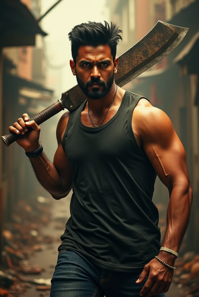 Chandragupta's fighting, war short, cinematic lights