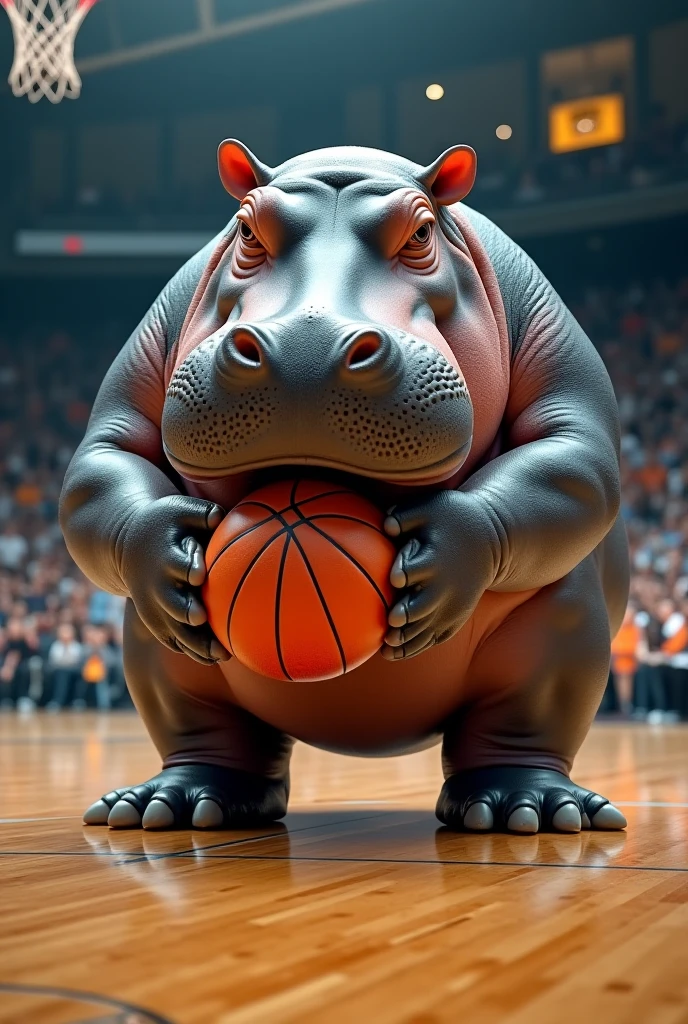 Male, fat, squatting, extremely obese, Hippopotamus with a giant hyper penis and nipples, giant testicles, blue eyes, (posing:1.3), (soft shading), 4k, hi res, ((detailed face, detailed)), ejaculating extreme amounts of sperm from the penis, looking at viewer, evil grin, orgasm face, male focus, Hippopotamus is wearing a glossy leather dog collar around the neck, Hippopotamus is wearing the leather collar and gloves at the same time, Hippopotamus is wearing glossy white rubber gloves on the hands, wearing glossy white rubber gloves on the feet, gloves are rubber in texture, clenching teeth, clenching fists, leather collar is glossy and shiny with a lot of detail, Hippopotamus is rubbing his penis in pleasure, sperm is sticky in texture.