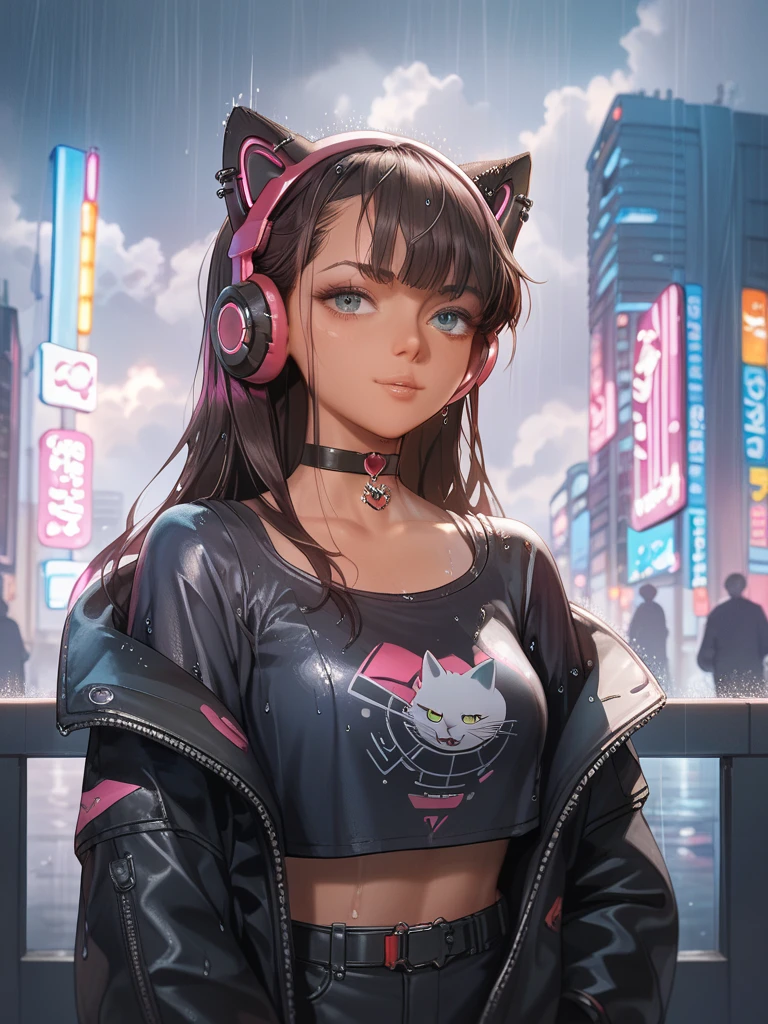 beauty big tits cute top quality ultra high definition masterpiece 8k cyberpunk perfect jacket