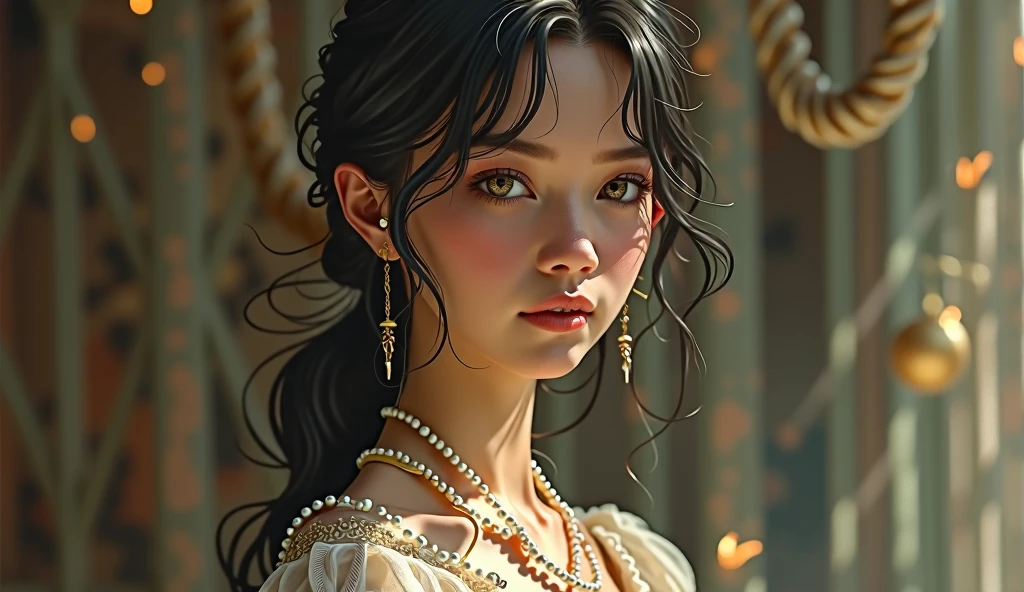 concept art, oil pastel painting , moody gray colors , gritty, messy stylestyle of Malika Favre, Ilya Kuvshinov, Franz Xaver Winterhalter, Alice Pasquin(cel shaded:1.2), 2d, (oil painting:1.2) highly detailed, jeremy mann, Sad expression, Noble rich aristocratic girl with high detail skin in new 1800 noblewoman outfit, Sad emoticons, sad emoticons and teary eyes, random hair color, hair accessories and bandanas,
