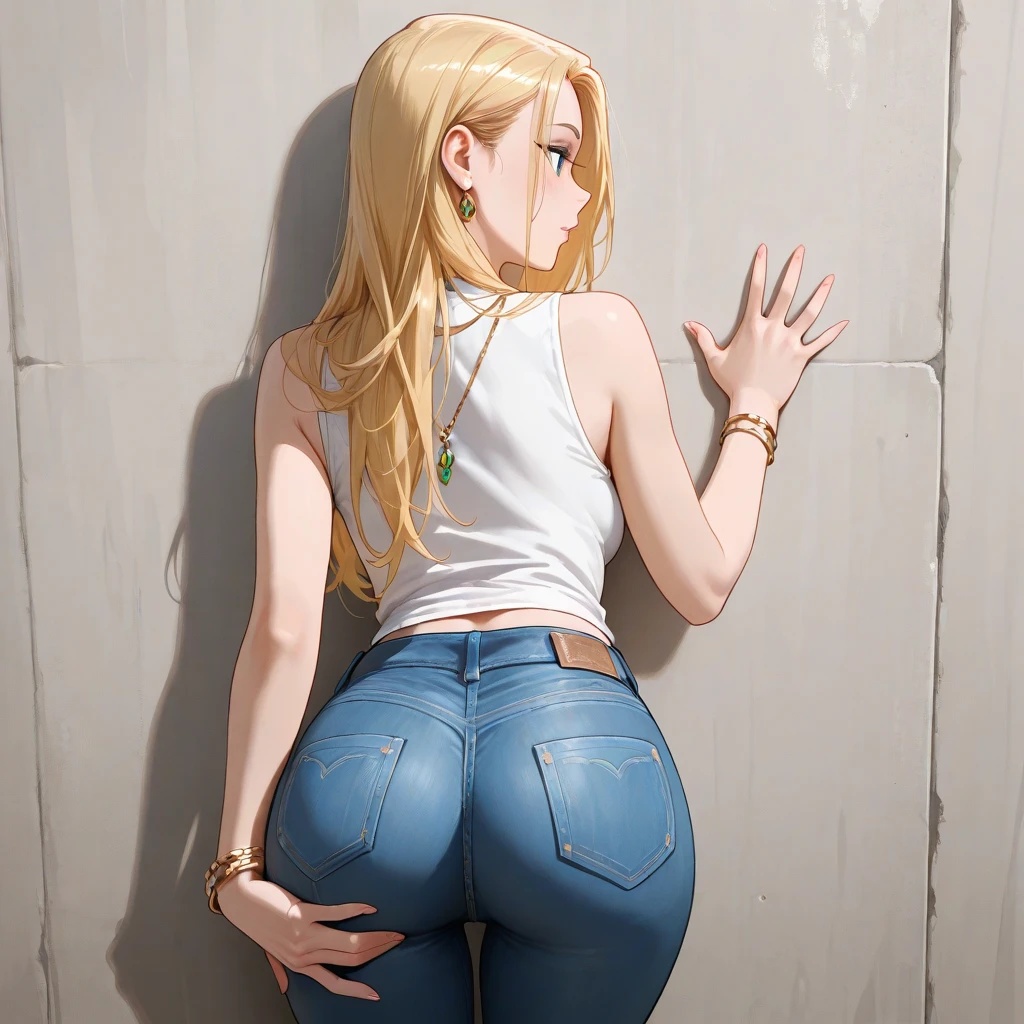 Draw Samantha, a blonde female character with long hair down to her waist. blue colored eyes, breasts small, Waist slender, big-ass. Character completely naked in the college bathroom. View from the side in a sexy position. Big and perky hot ass. legs spread open. Big and hot ass, very perky, very sexy. Abrindo a big-ass e gostosa com as mãos. Personagem tem a big-ass e gostosa aberta pelas mãos. big and meaty ass. Completely naked seen from the back opening her pussy from below. I opened my ass with my hands exposing my red ass and wet pussy in the bathroom with my foot just touching the toilet. Showing her excited ass and pussy in the college bathroom. Without clothes completely naked. Hot ass shown to the camera and excited pussy.