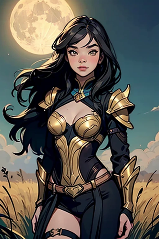 <lora:KnightsInTheNightmare-18:1.0> kitn, 1girl, dark_skin, black_hair, large_breasts, armored_dress, beach, ocean, night_sky, moon, castle, helmet, sword,, beautiful, (masterpiece:1.2), (best quality:1.2), perfect eyes, perfect face,<lora:perfectfingers:1.0>