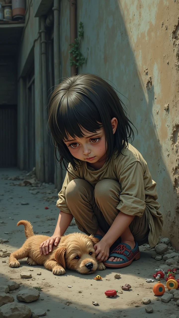 ( melhor qualidade ) Child suffering in war