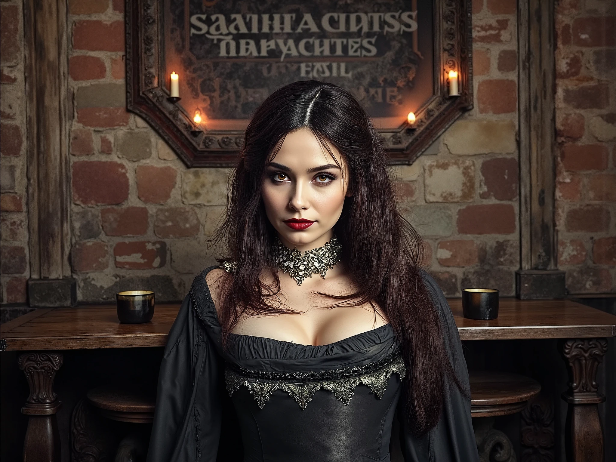 mysterious vampire woman