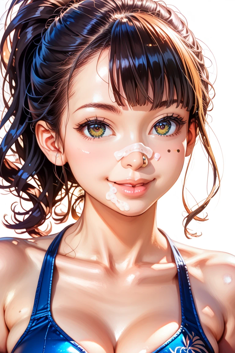 Gruesome and spooky details、Cute Smile、Mysterious atmosphere、Alice in Wonderland、Enthusiastic atmosphere、Mischievous Smile、Expressive gestures、Comical movement、Psychedelic Mushroom Background