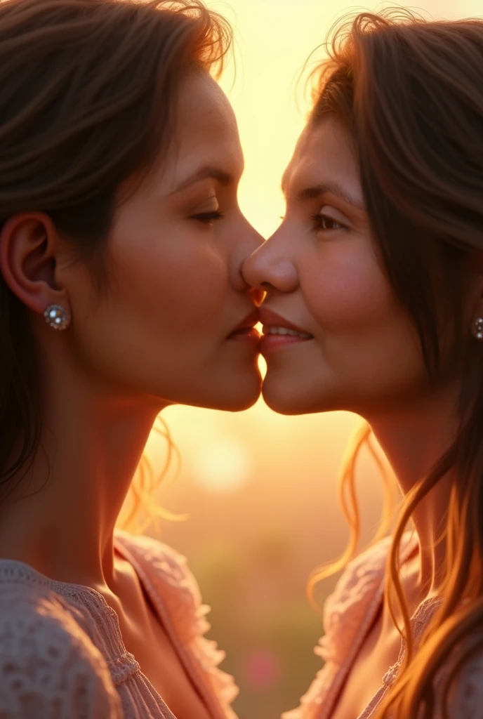 (best quality,4k,highres,masterpiece:1.2),extremely detailed eyes and lips,tiredness,happiness,endless love,1girl,mother and child,affectionate bonding,soft lighting,gentle touch,warm colors,painting