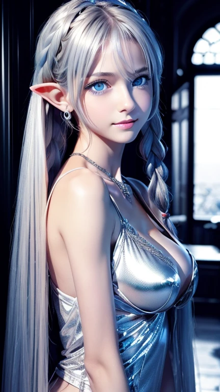 realistic, photorealistic, Masterpiece, absurdres, fine detail, HDR, highly detailed face and eyes, (8k, best quality, masterpiece:1.2), ultra-detailed, extremely detailed cg 8k wallpaper,fashion,(crystalstexture skin:1.2),(extremely delicate and beautiful),(masterpiece, best quality:1.2),1girl, solo, narrow waist, wide hips, (large breasts:1.2),long hair, (looking at viewer:1.2), natural lighting, fantasy, dreamlike, unreal, science fiction, detail, delicate pattern, charming, alluring, enchanting, hair ornament, fairydoctor, full body, dream, purple butterflies, glowing butterflies, sexy pose, night, (neon butterflies:1.1), purple neon butterflies, (topless:1.2), sexy pose, armpits, lewd pose, nsfw, potrait image