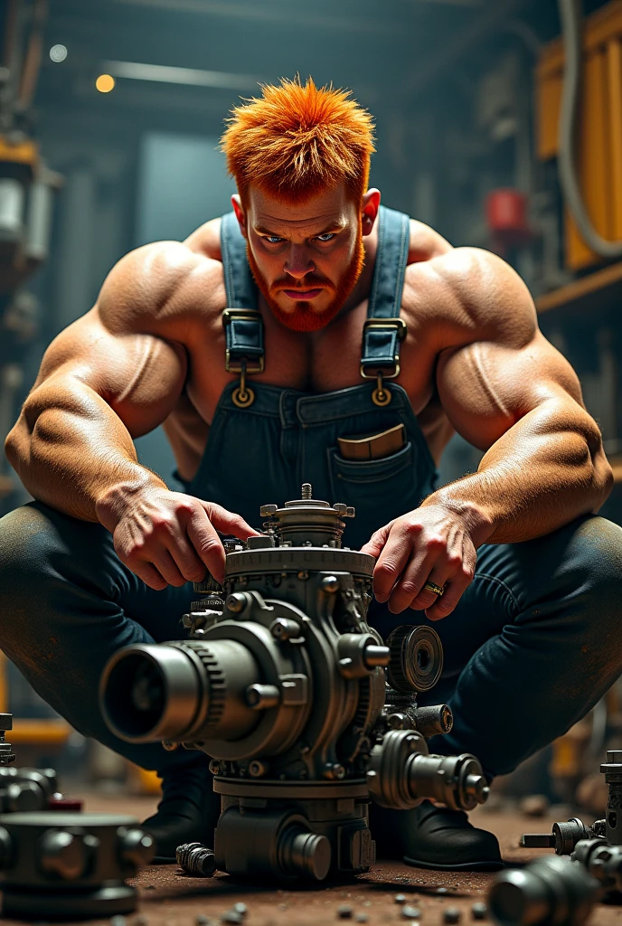 ((view from low view ))
reflect the strength and masculinity of European, 20 years old, workers shirtless, barefoot, Caucasian ethnic physical characteristics
1. Industry: Oil
Background: Offshore oil platform.
Leg Position: Spread apart, in a balanced stance.
Arm Position: One arm lifting a heavy tool, the other resting on the hip.
Action: Adjusting a valve.
Color Palette: Metallic tones and dark blues.
Facial Expression: Focused and determined.
Model’s Facial and Physical Characteristics: Angular face, stubble beard, muscular.
((Highlight the rippling muscles evoking the strength, symmetry, beauty of the male body.))
by Aaron Horkey and Jeremy Mann, masterpiece, best quality, Photorealistic, ultra-high resolution, photographic light, illustration by MSchiffer, fairytale, Hyper detailed
A mixture of photography and painting, simetryc Composition, Perfect Divine Proportione, 8k resolution fullbody image body, oil painting
fullbody image,(( view from low view))
A young man, white skin, ginger, barbed, hairy body, thin face, straight nose, thin lips, square chin, large light blue eyes, short red wavy hair, in roberto ferri style, aesthetic slim athletic body, ginger realistic skin, gorgeous, detailed tonned muscles, barefoot, perfect anatomy, muscled fitness body,
Young man, perfect anatomy, , energetic splendid, Barefoot, naked, small flacid penis, slim and detailed muscles, shirtless, pantless, fullbody, wearing sandals, the composition of shadows and lights give an atmosphere of spaciousness,