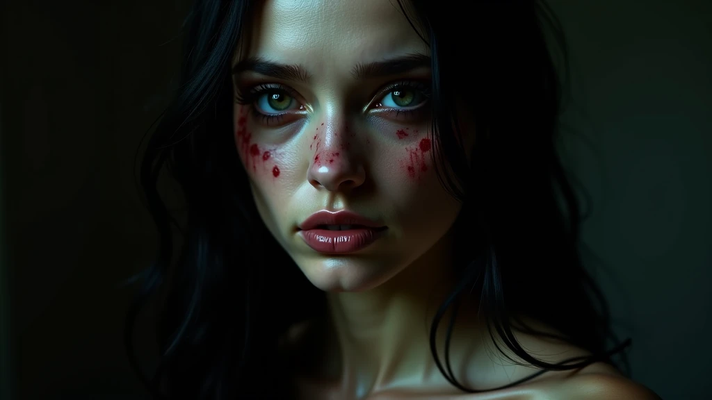 (Incredibly detailed, beautiful detailed face, masterpiece, best quality), Jessica Rabbit, stitches on the face, Jessica Rabit, Tim Burton's Bride movie style