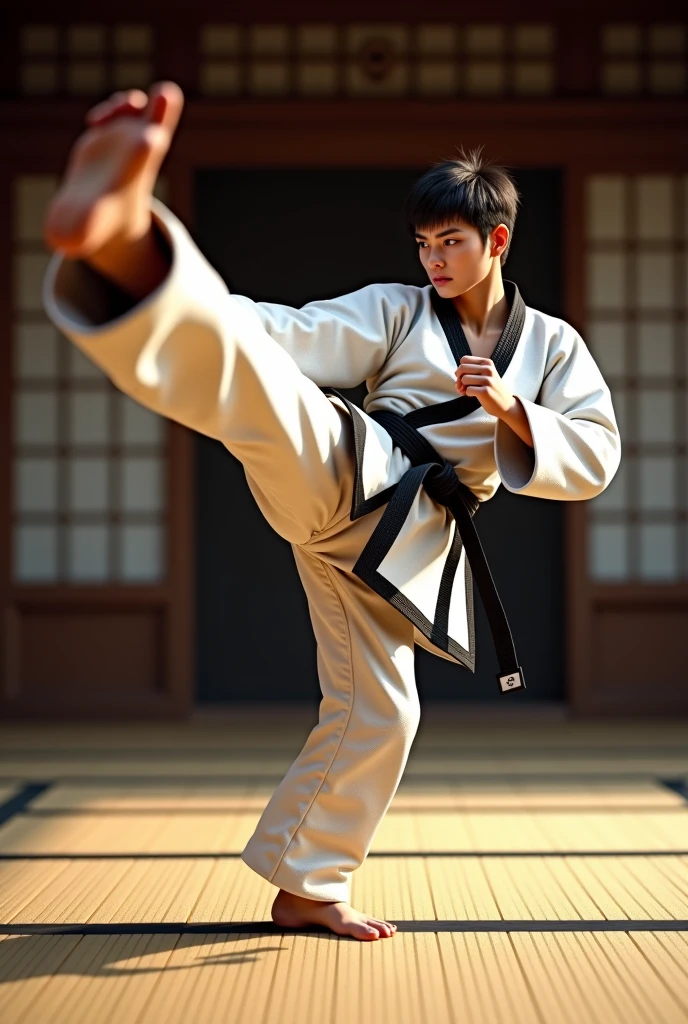 taekwon-do itf spanish boy  front punch
