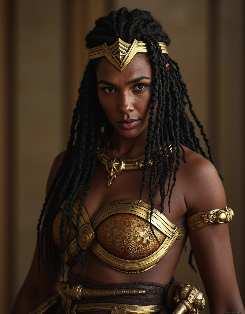 ((masterpiece, best-quality, ultra_detailed)), female elf dressed in latex suit, gorgeous, attractive, african, voluptuous, ample hips, insanelydetailedaccentuatedbigbooty, ((flirty)), looking at viewer, portrait, photography, detailed skin, Realistic, photorealistic, 8k, highly detailed, full-length frame, HIGH RAW detail color art, piercing, diffused soft lighting, shallow depth of field, sharp focus, shallow depth of field, hyperrealism, cinematic lighting