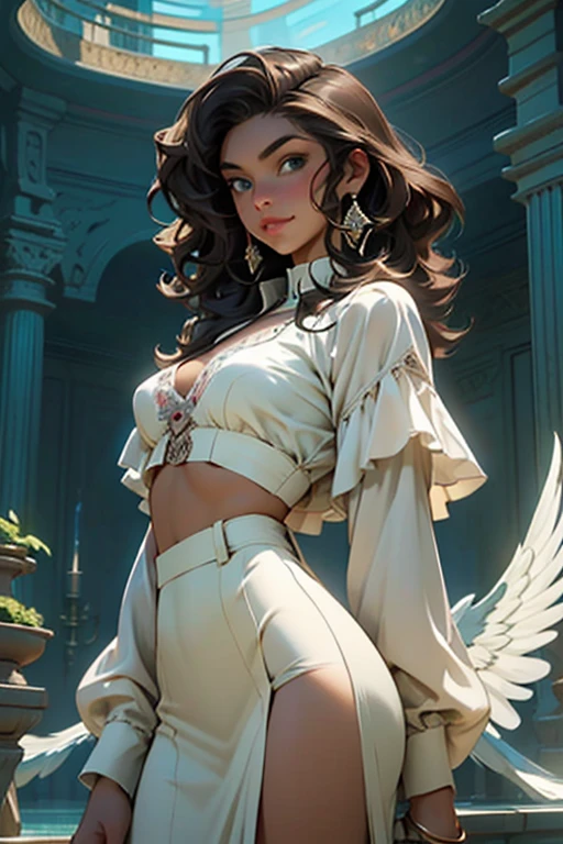 Com um dragão Ennifer Connelly, very long to the waist and half curly with bangs, seios pequenos, olhos grandes com um brilho apaixonado, olhos verdes mel, Um lindo sorriso, vestindo uma camiseta preta longa com um terno feminino verde e jeans, in a serious and sweet comic-style pose, alta qualidade Jennifer Connelly personagem mulher estilo Jennifer Connelly com marcas de guerras Imagem de desenho animado de uma mulher .Ilustra??o estilo desenho animado, estilo de arte dos desenhos animados, estilo de arte dos desenhos animados, digital illustration style, estilo atompunk projeto de pessoaagens altamente detalhado, arte digital detalhada coragem, Forest fan art, Design de personagens de retrato, beautiful digital illustration, retrato de alta qualidade, Arte em quadrinhos, mulher jovem cabelo com transas lindas . Queen Anna by Jennifer Connelly lined eyes Medium large bust and wonderful sexy clothes. image expression of sexual desire from waist to head illustration Queen Anne of Arendelle atompunk style Fallout 4 style pose playboy magazine sensual witch Character cartoon style facial expression happy beautiful smile and six medium small portrait mode waist up with lots of gold around her other stones portrait precious mode waist up queen of the south Jennifer Connelly GTA scenery dominatrix gold coins chest with jewelry with her boyfriend, um homem com barba preta, armado com um estilo militar, Jennifer Connelly Turnaround sheet Creates multiple images in different poses of the same cartoon character:1.2), Woman from Southern Brazil Drawing Art Gaucho Artline white background woman Cartoon image of a woman , roupas sensuais , uma linda feiticeira, cabelo loiro, Magia, cabelo curto loiro, estilo fantasia, vestido loiro, sorriso loiro, detalhado blue eyes, detalhado brown eyes, revelando o manto assassino, Magia robe, D&D, The cloak is made of origami, Weilding, sprinkle of times, detalhes intrincados, realista, Rendering of