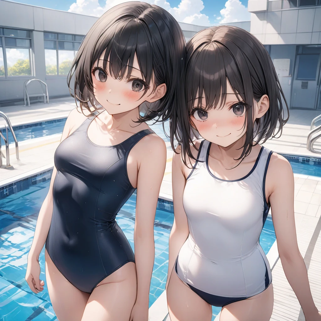 (Two Girls, Same height :1.2) ,Back view, Volleyball Uniforms, Couple Focus , (Cute Japanese Girl) , Very large breasts,(smile:0.7), Stand next to each other , Upper Body, Beach Volleyball,Recall, Realistic nipples, Realistic ass crack, Very Short Hair , (High color saturation:1.0), (Highly detailed skin), (Highest quality:1.2), (Ultra-high resolution:1.0) ,(Like the picture:1.0), (Ultra-detailed:1.0), (Realistic:1.2),(8K, RAW Photos:1.1)