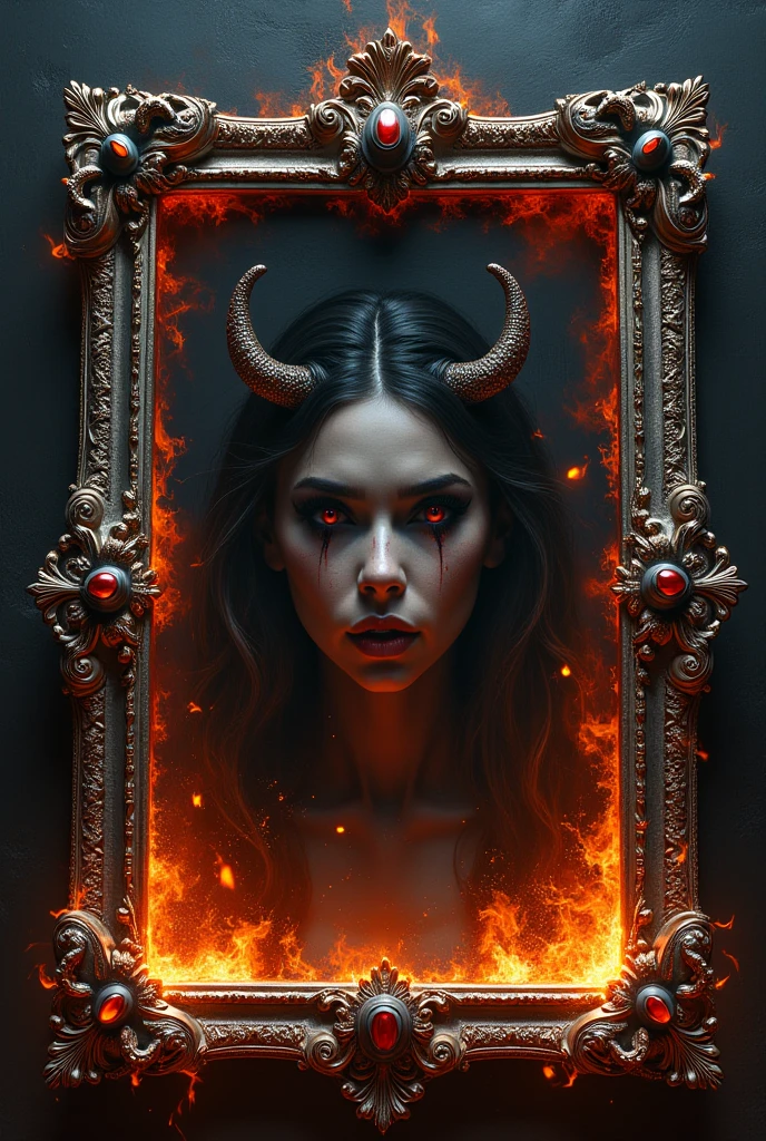 Style-Glass, award winning photo, masterpiece, highest quality, solo focus, woman, (red skin:1.3), demoness, (demon:1.3) breaking through a mirror, evil grin, by lee jeffries nikon d850 film stock photograph 4 kodak portra 400 camera f1.6 lens rich colors hyper realistic lifelike texture dramatic lighting unrealengine trending on artstation cinestill 800,