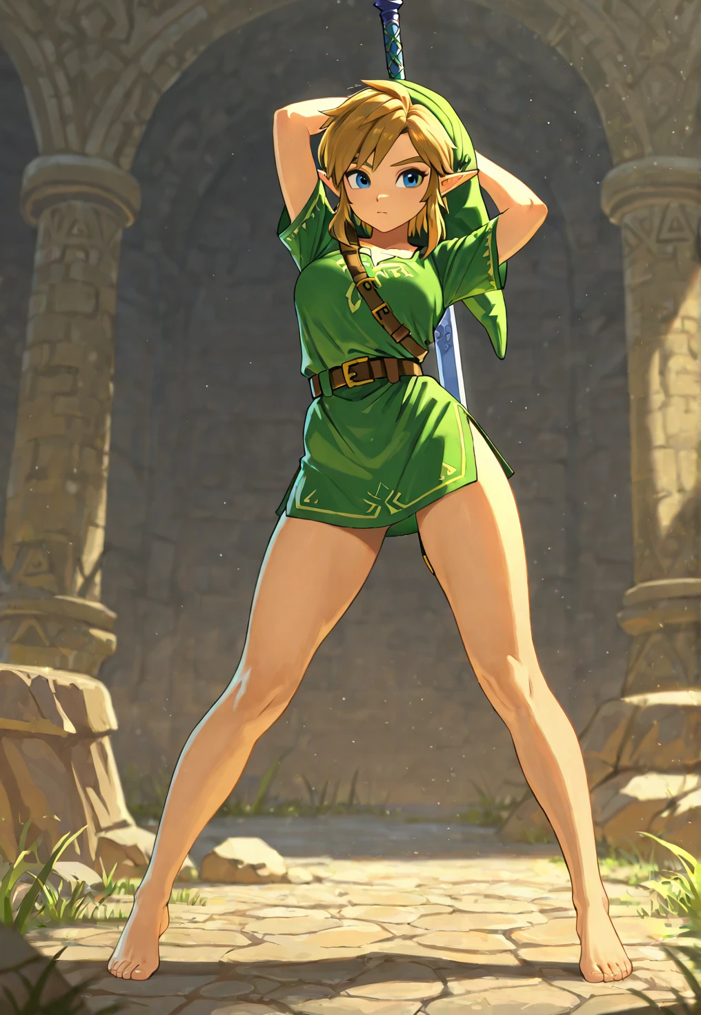 (nsfw TinkerWaifu:1), sorriso, pose fofa, fofa, olhando para o espectador, coxas grossas, Unique coke, cabelo curto, (green dress without straps:1), (asas de fada), sentada, (foco nos seios:1.2), de acima, (realista: 1.2), (realismo), (obra-prima: 1.2), (melhor qualidade), (ultra detalhado), (8k, 4k, complexo),(foto de corpo inteiro: 1),(foto de cowboy :1.2), (85mm), light particules, Uplighting, (altamente detalhado:1.2),(face detalhada:1.2), (gradientes), sfw, colorido,(olhos detalhados:1.2), (ladscape detalhado, dentro de uma jarra de vidro :1.2),(fundo detalhado),paisagem detalhada, (dinamic angle:1.2), (Dynamic Stance:1.2), (regra da terceira_compositing:1.3), (action line:1.2), plano geral, luz do dia, solo,