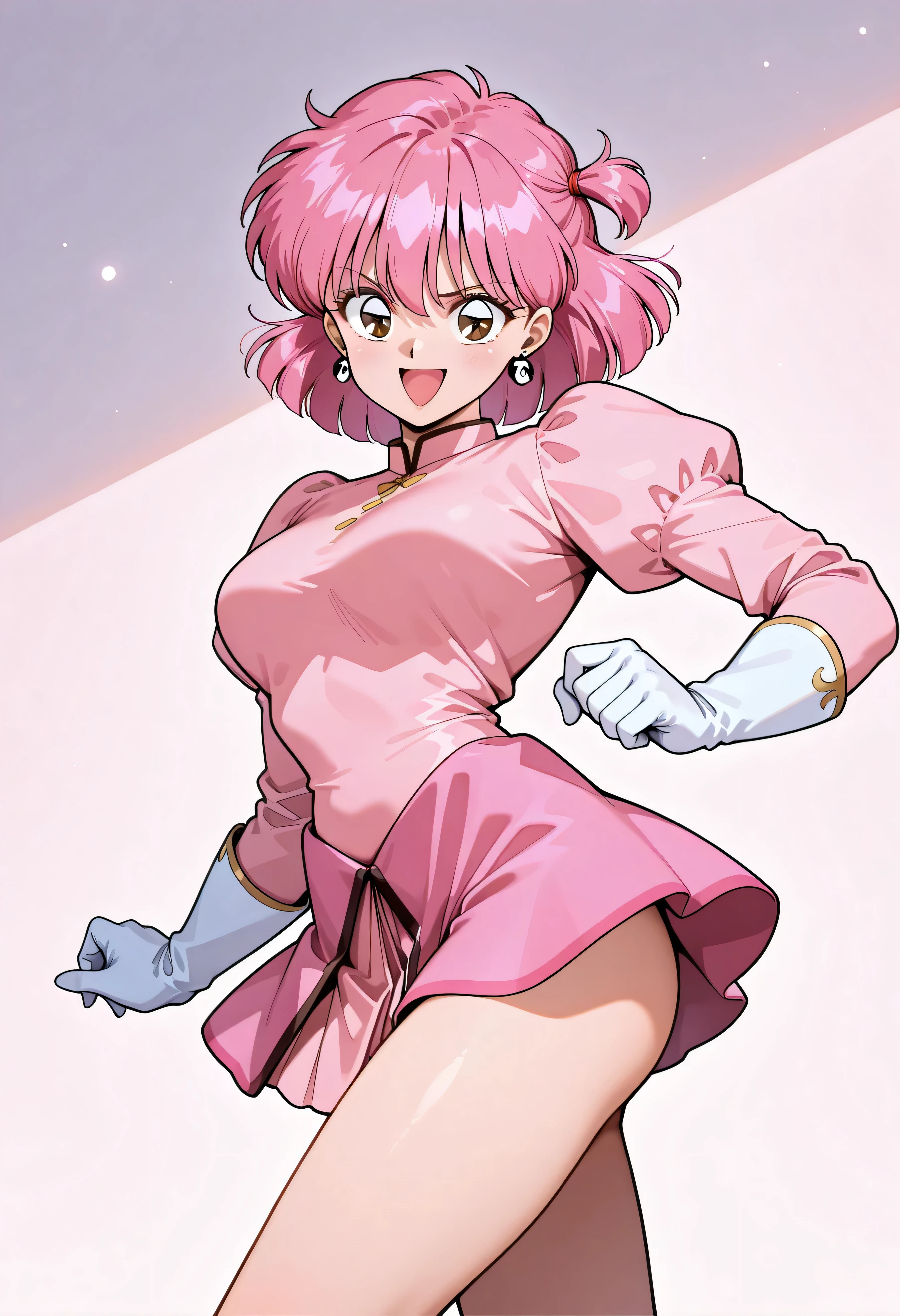 , Tt_flat, Steven Universe, whitepink hair:1.5, bigsize long ponytail, low length, low length, low length, topless, topless, topless, 小柄な liTtle small junior body, CureLovely, vest, pink bow, heart brooch, wrist cuffs, pink skirt, heart hair ornament, puffy sleeves, thigh boots, Highest quality, masterpiece, Ultra-high resolution, One girl, In the Dark, Deep Shadow, Modest, Cold Light, Sexy Looks, Open Mouth Smile,, low length, low length, low length, topless, topless, topless, Nipples are visible through the bra, Nipples are visible through the bra, Nipples are visible through the bra, Large nipples, whitepink hair:1.5, bigsize long ponytail, high quality, high detail, beautiful, high resolution, 8K, Super detailed,
